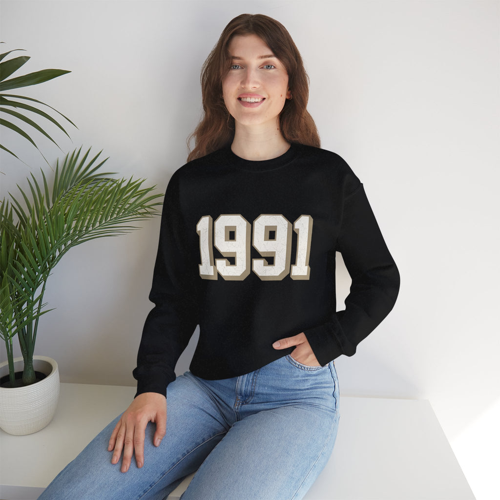 1991 Birth Year Heavy Blend™ Crewneck Sweatshirt